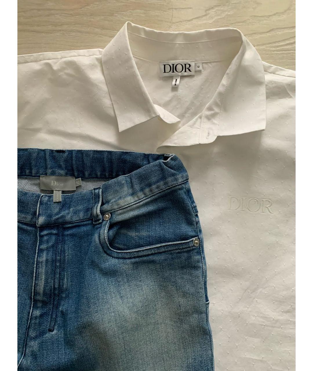 CHRISTIAN DIOR Голубой хлопковый комплект, фото 3