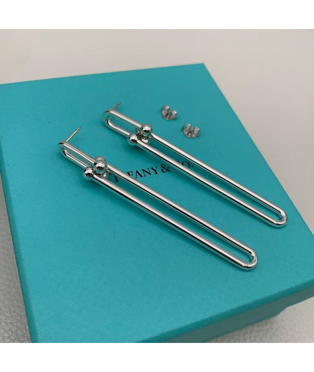 TIFFANY&CO Серебряные серебряные серьги, фото 3