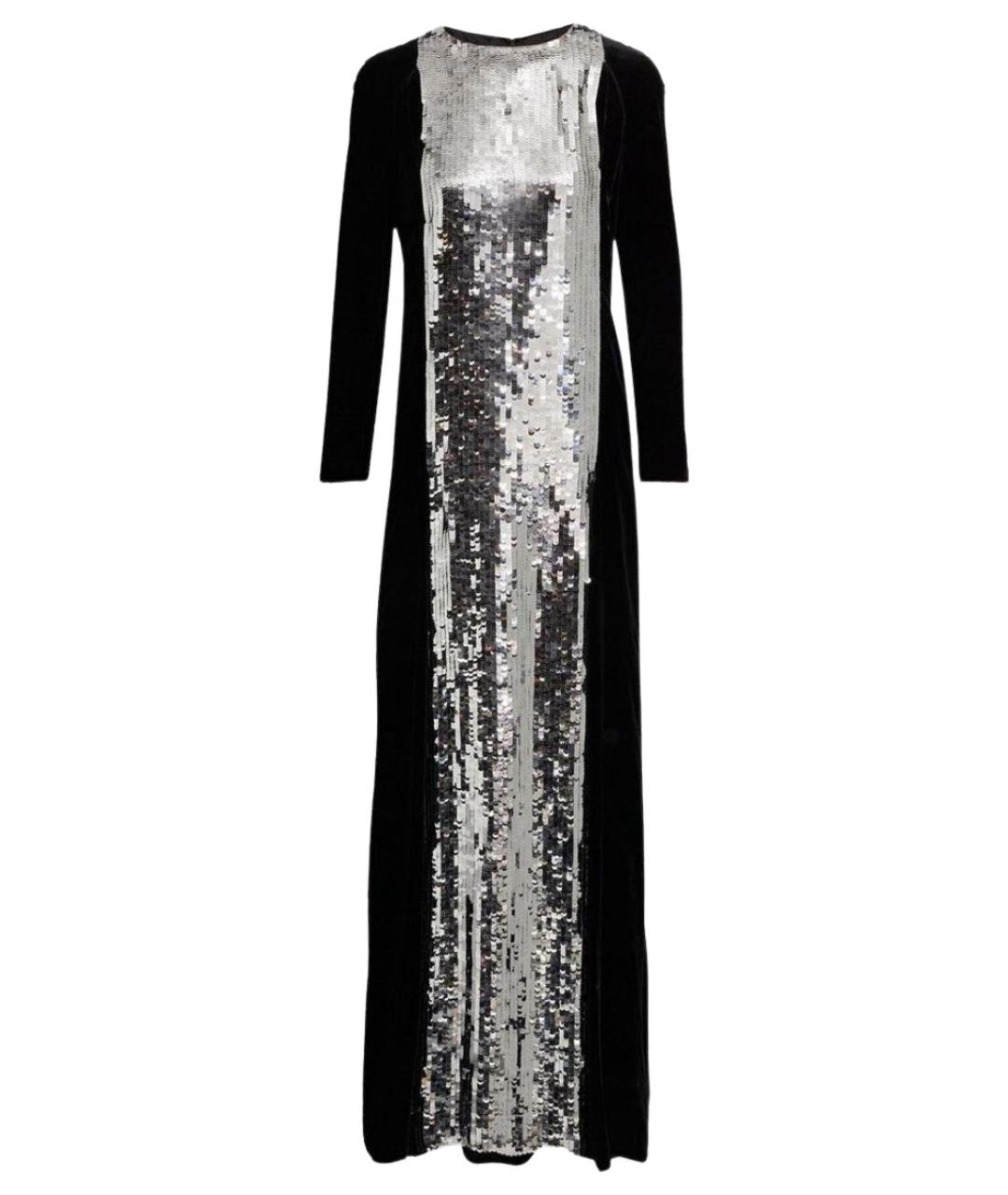 VALENTINO Черное вискозное вечернее платье, фото 1