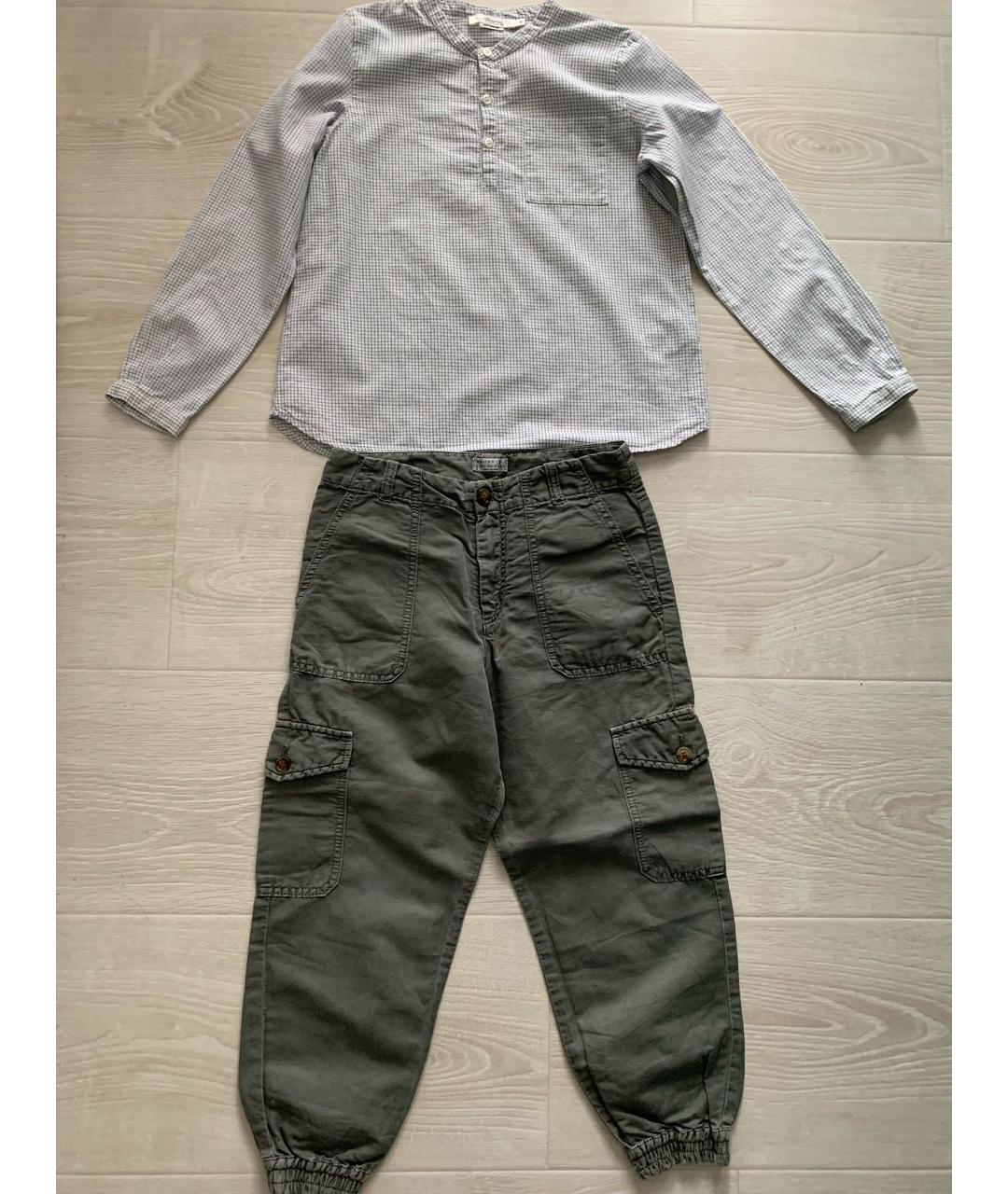 BRUNELLO CUCINELLI Хаки хлопковый комплект, фото 6