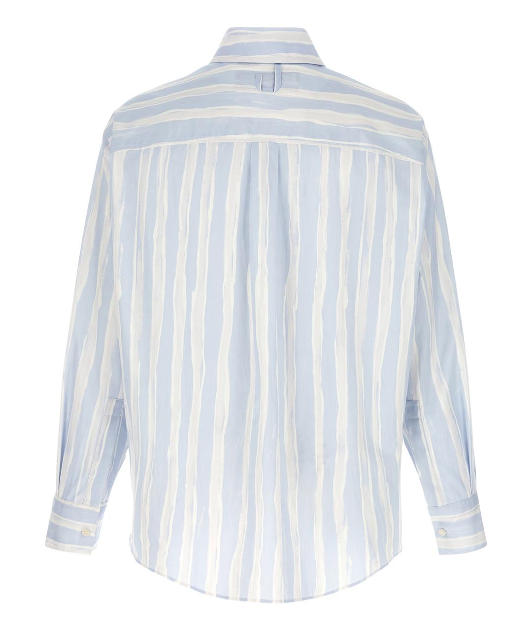 JACQUEMUS Голубая хлопковая кэжуал рубашка, фото 2