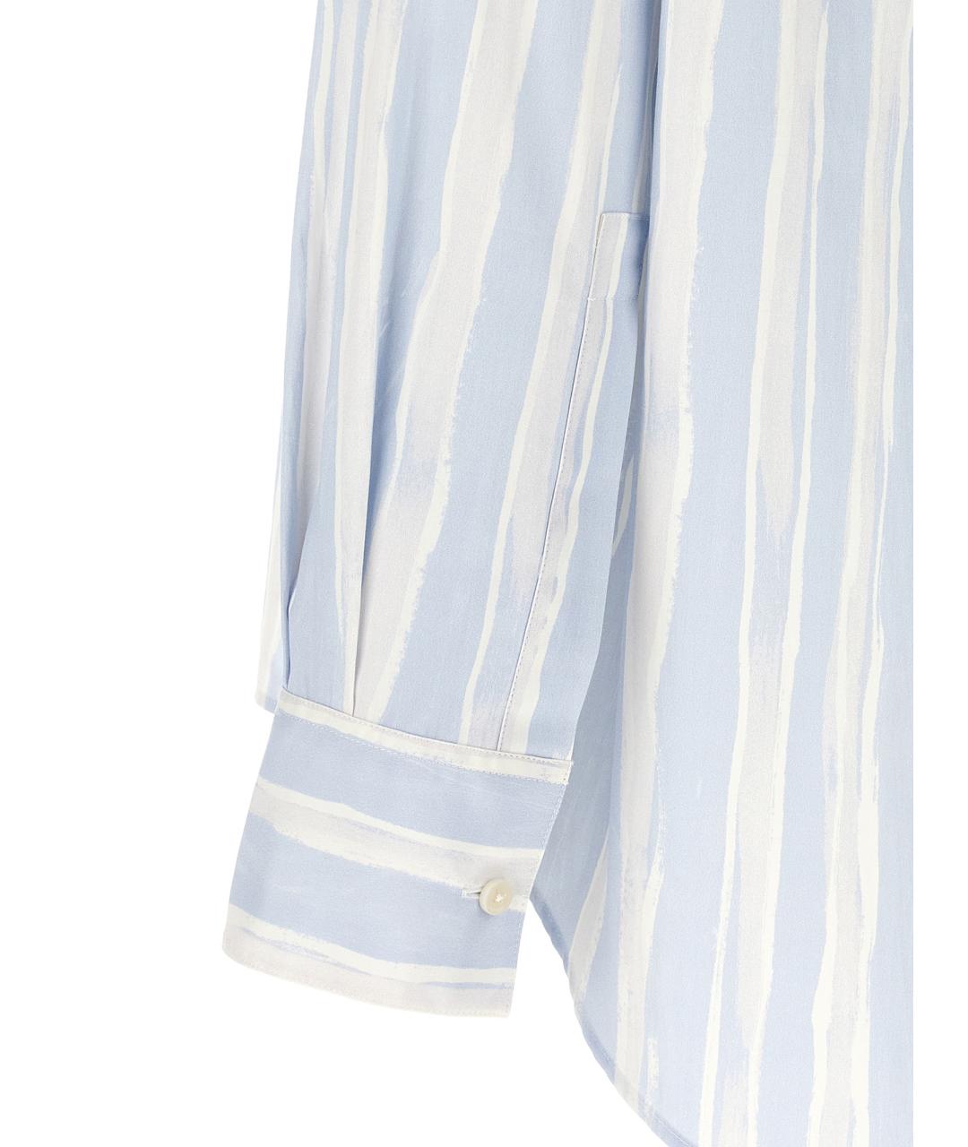 JACQUEMUS Голубая хлопковая кэжуал рубашка, фото 4