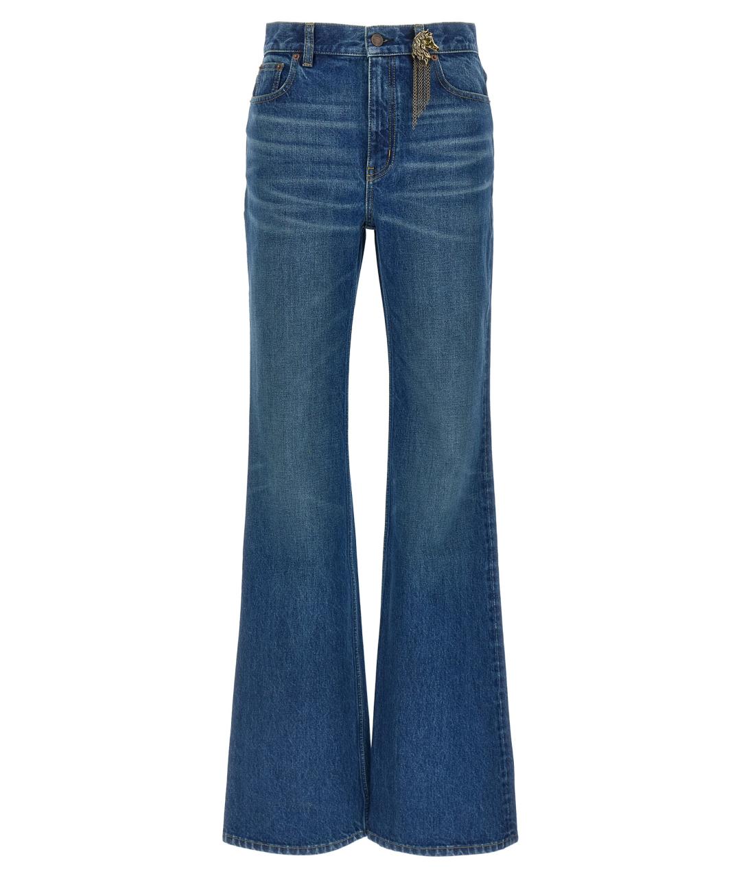 CHLOE Синие хлопковые джинсы клеш, фото 1