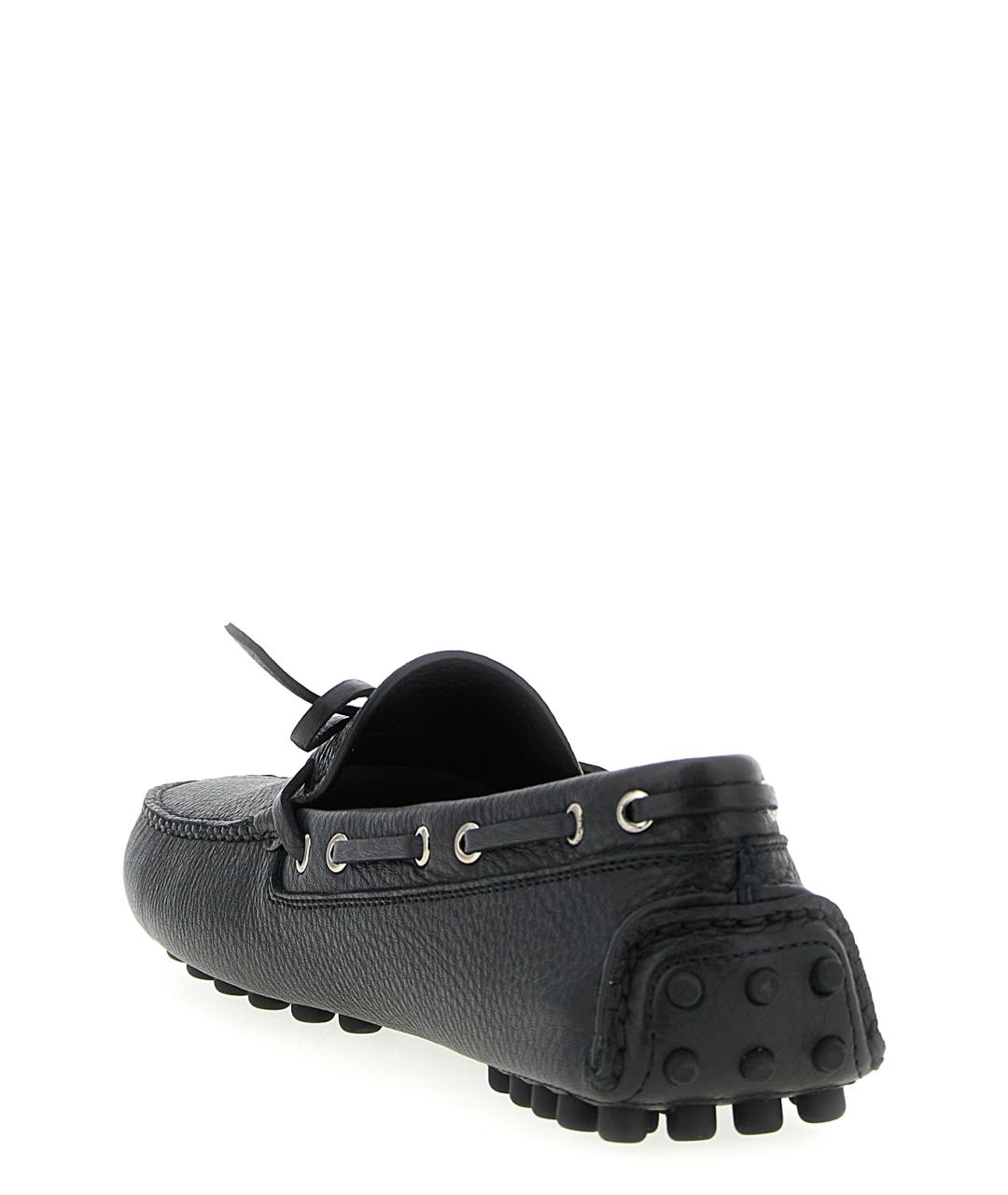 PRADA Черные кожаные мокасины, фото 3