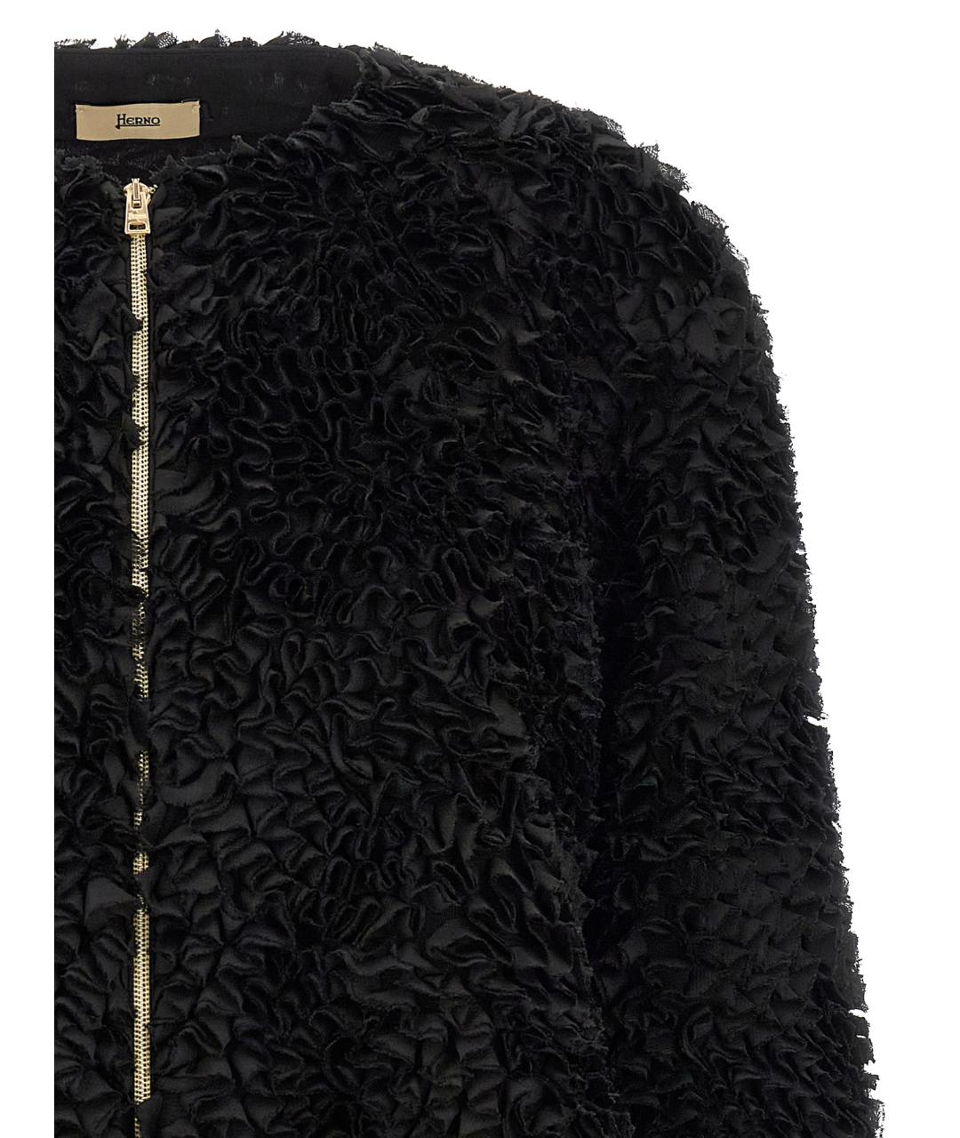 HERNO Черная полиэстеровая куртка, фото 3
