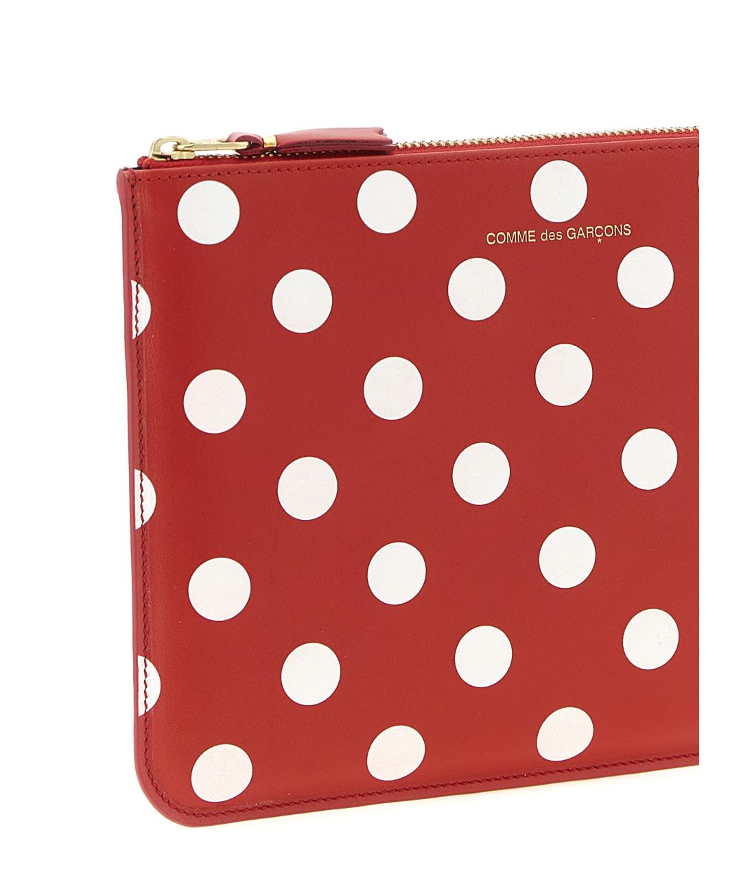 COMME DES GARÇONS WALLET Красный кожаный кошелек, фото 3