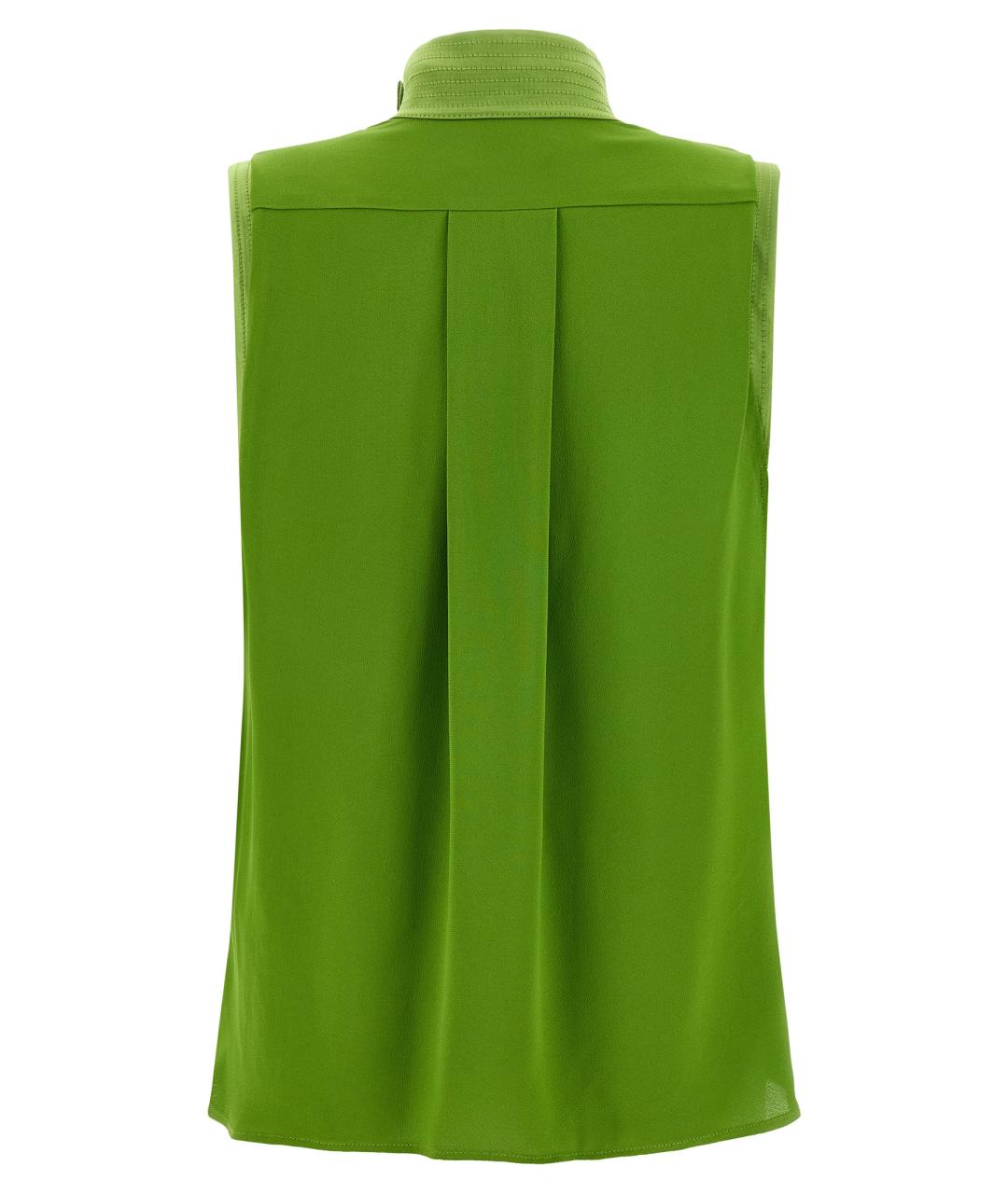 ELISABETTA FRANCHI Зеленая вискозная блузы, фото 2