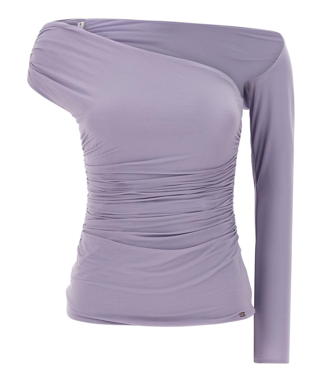 ELISABETTA FRANCHI Фиолетовая вискозная блузы, фото 1