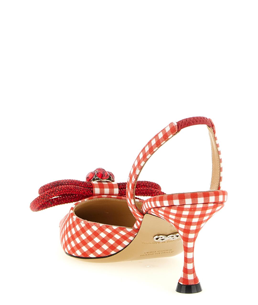 MACH&MACH Красные текстильные туфли, фото 3