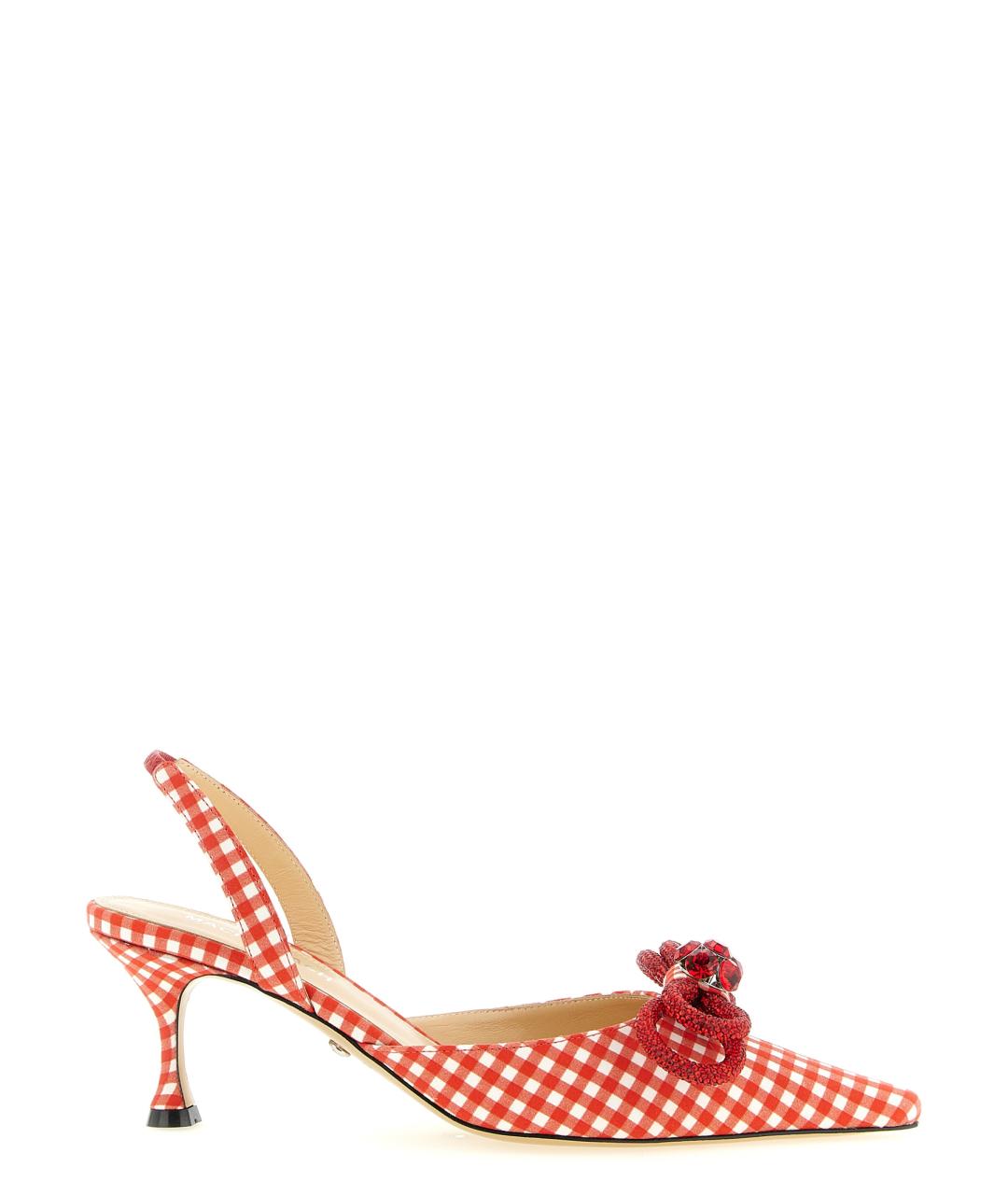 MACH&MACH Красные текстильные туфли, фото 1