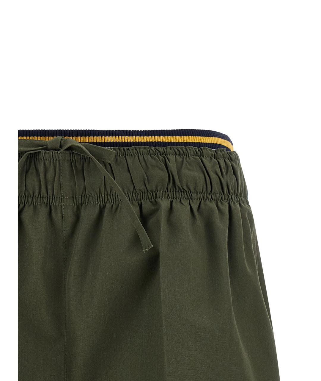 PRADA Зеленые полиэстеровые шорты, фото 3