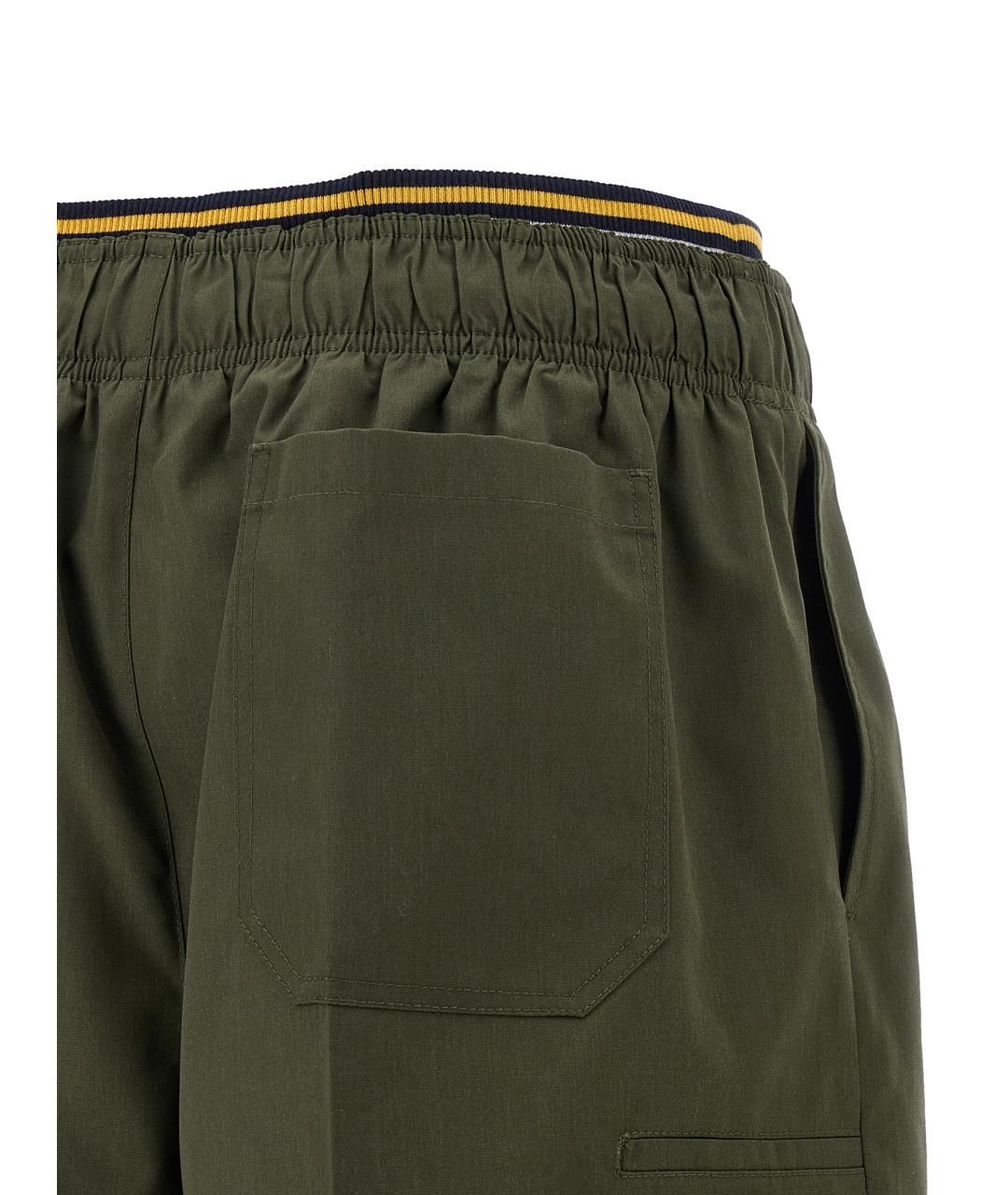 PRADA Зеленые полиэстеровые шорты, фото 4