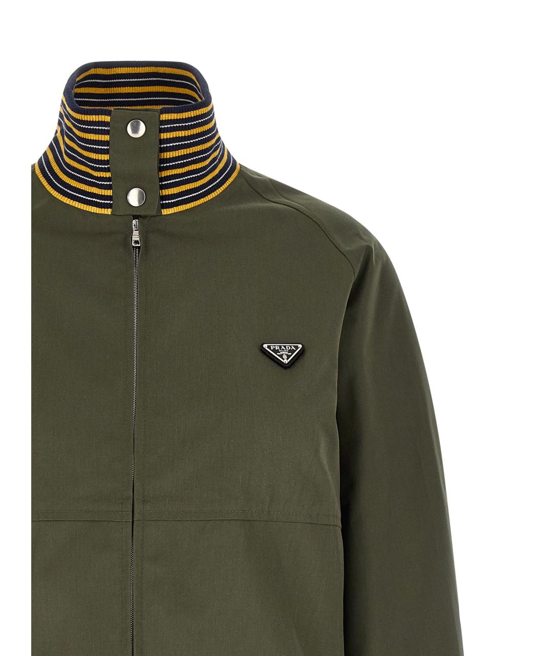 PRADA Зеленая хлопковая куртка, фото 3