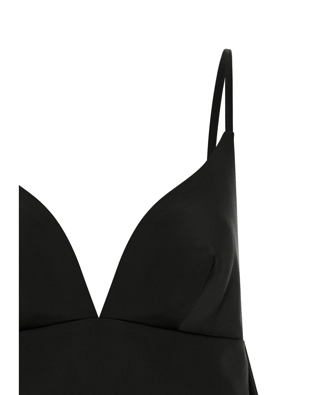 ELISABETTA FRANCHI Черный полиэстеровый сарафан, фото 3