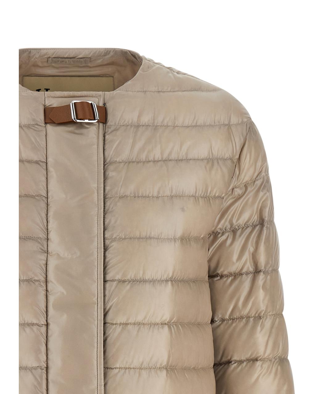 HERNO Бежевый полиамидовый пуховик, фото 3