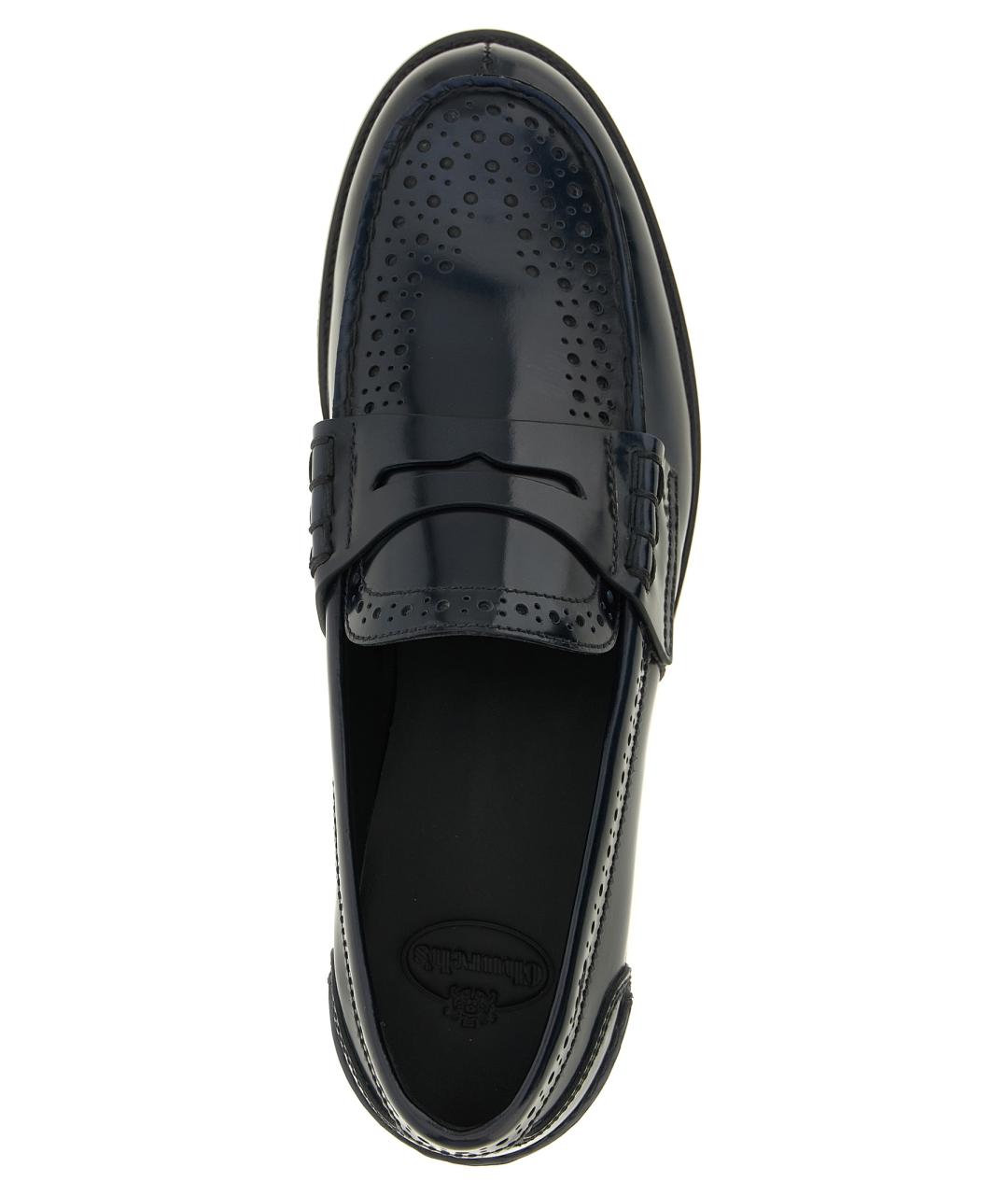 CHURCH'S Темно-синие кожаные лоферы, фото 4