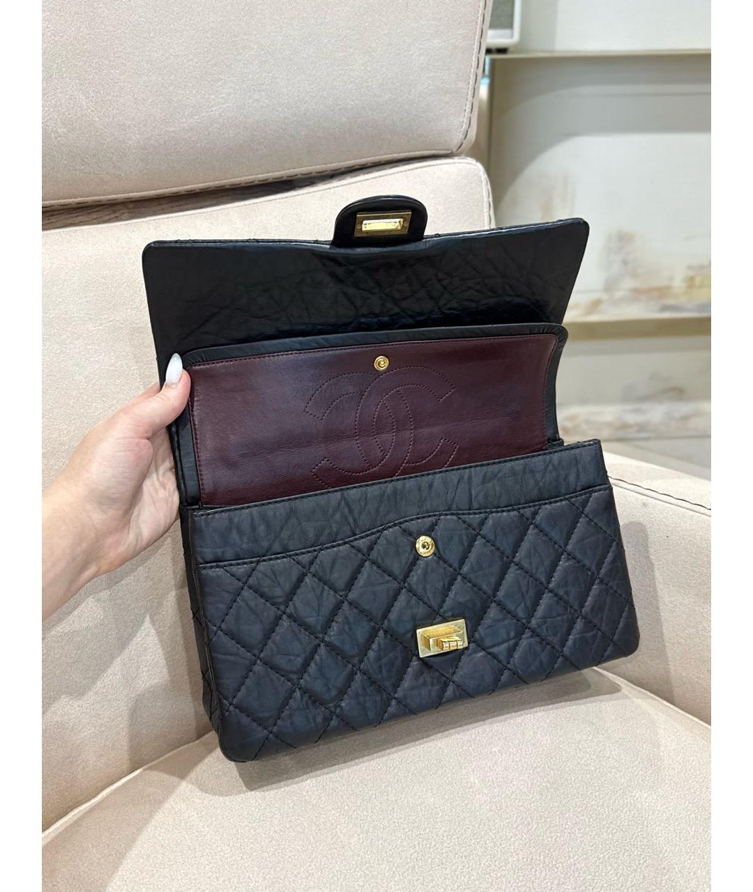 CHANEL Черная кожаная сумка через плечо, фото 5