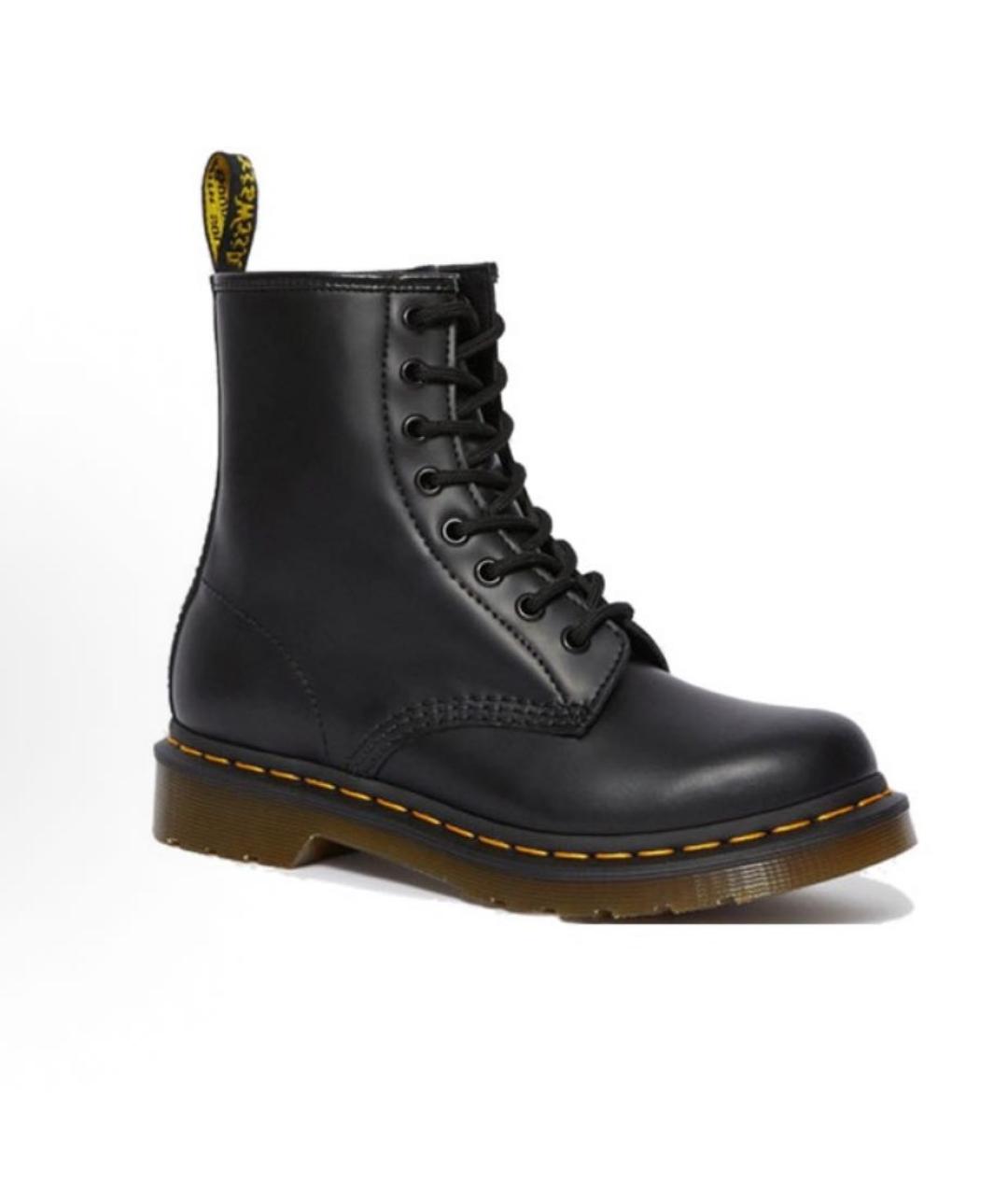 DR. MARTENS Черные кожаные высокие ботинки, фото 3