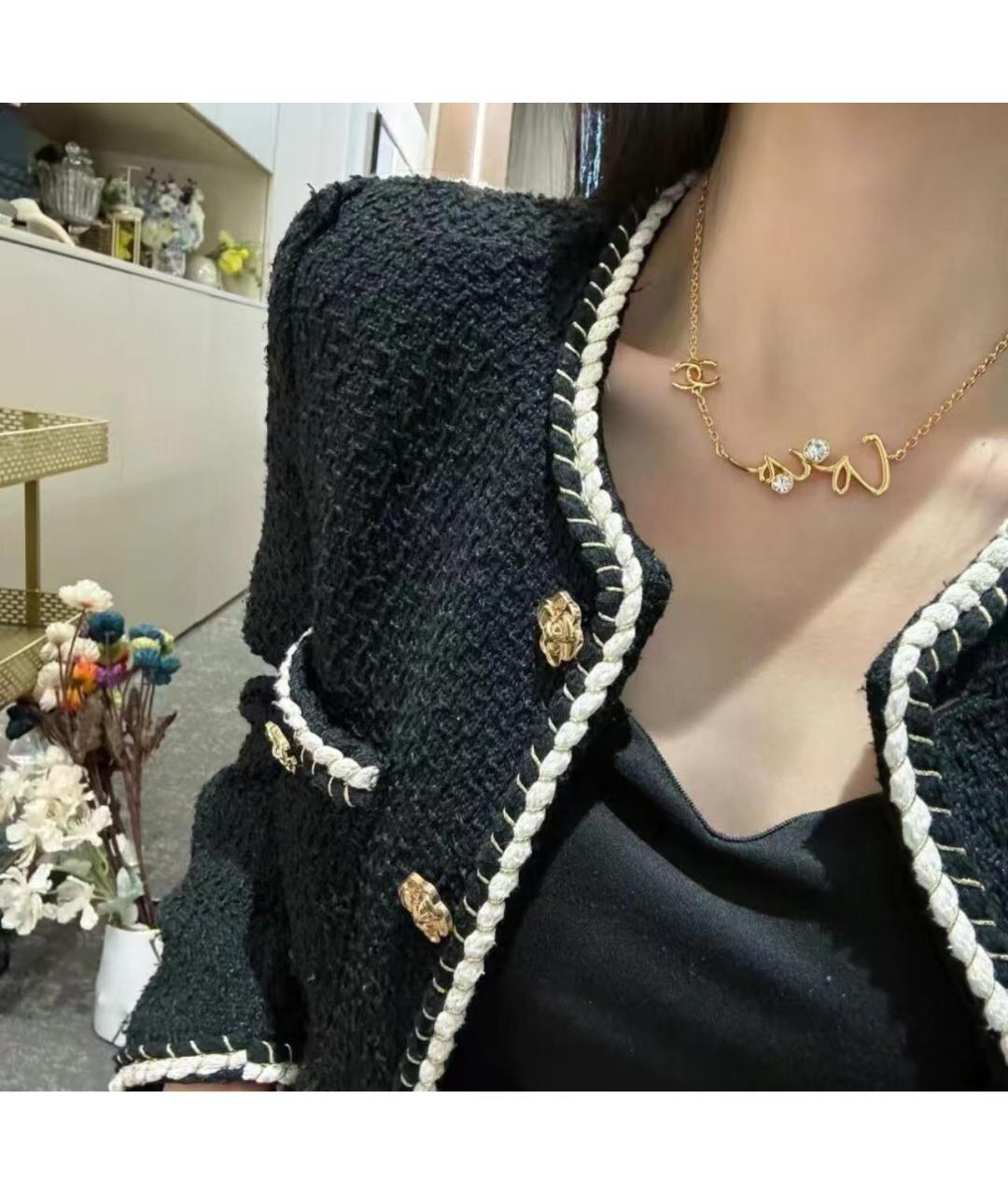 CHANEL Золотое металлическое колье, фото 5