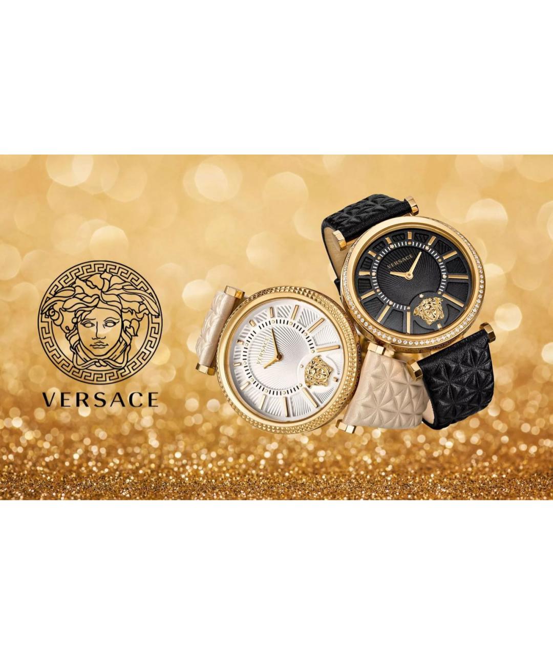 VERSACE Черные часы, фото 5