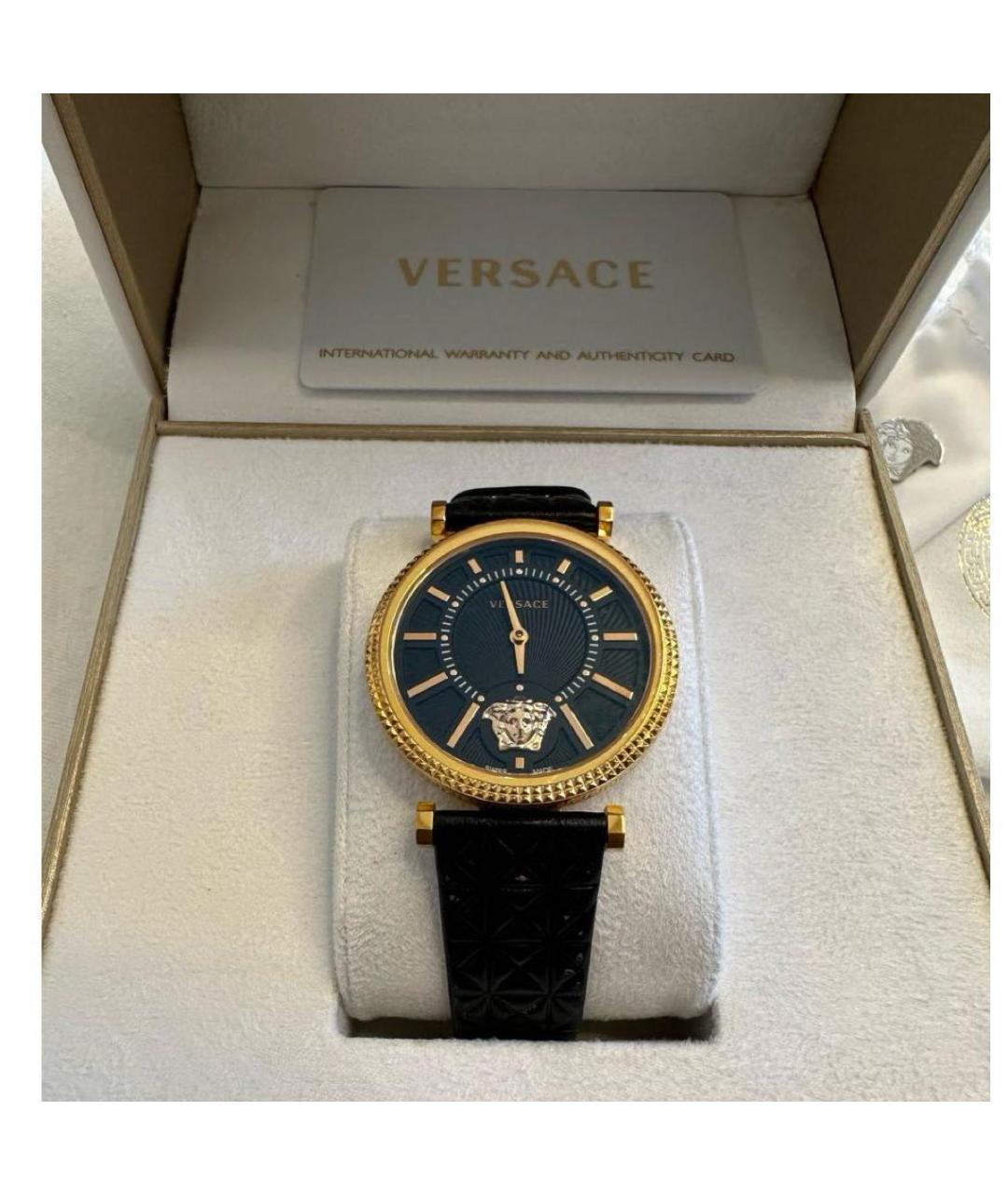 VERSACE Черные часы, фото 4