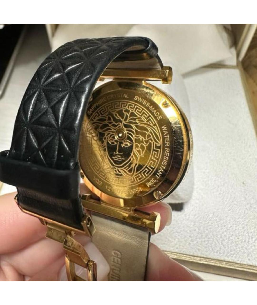 VERSACE Черные часы, фото 2