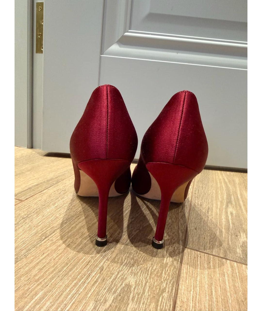 MANOLO BLAHNIK Бордовые туфли, фото 4