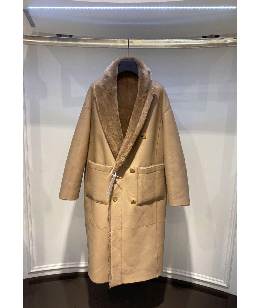 BLANCHA Бежевая дубленка, фото 3