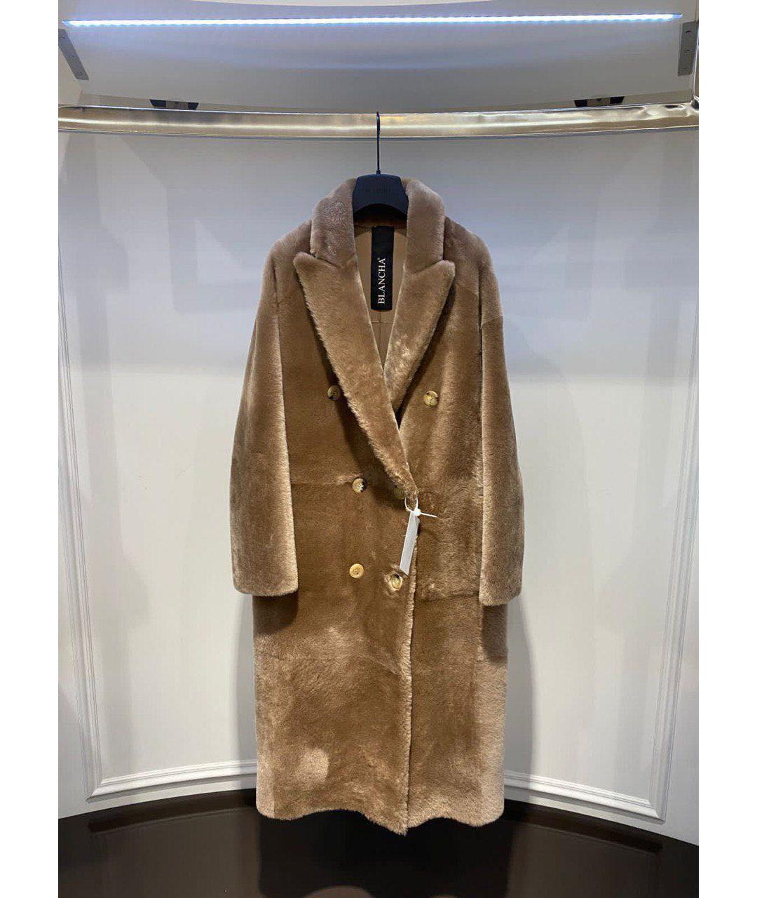 BLANCHA Бежевая дубленка, фото 2