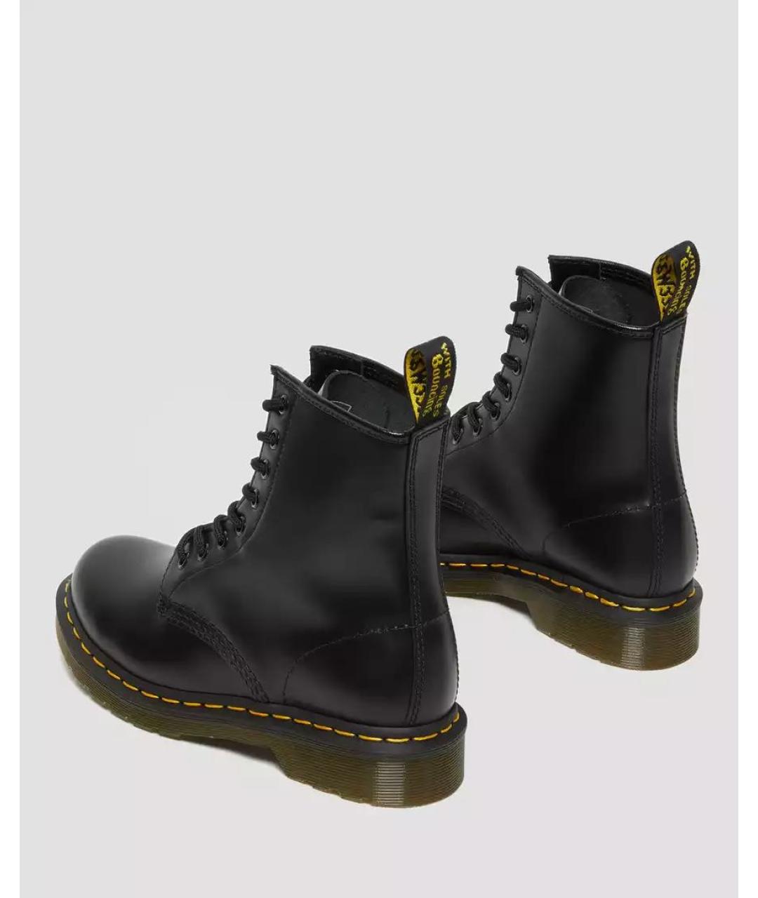 DR. MARTENS Черные кожаные ботинки, фото 4