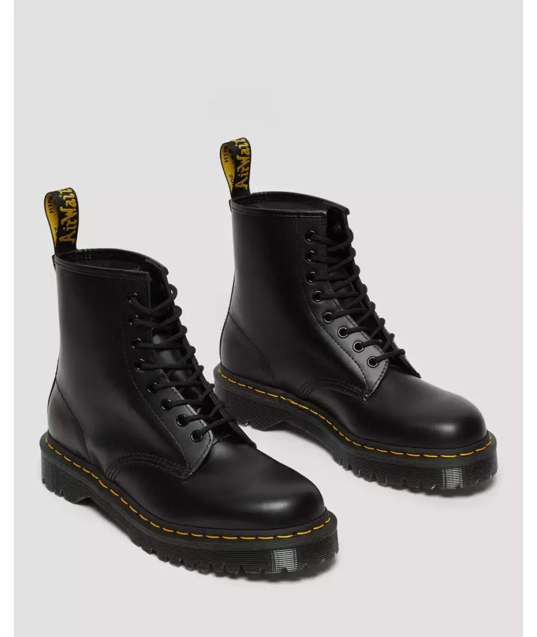 DR. MARTENS Черные кожаные ботинки, фото 2