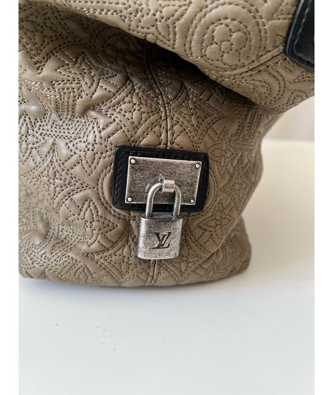 LOUIS VUITTON Бежевая деним сумка через плечо, фото 5