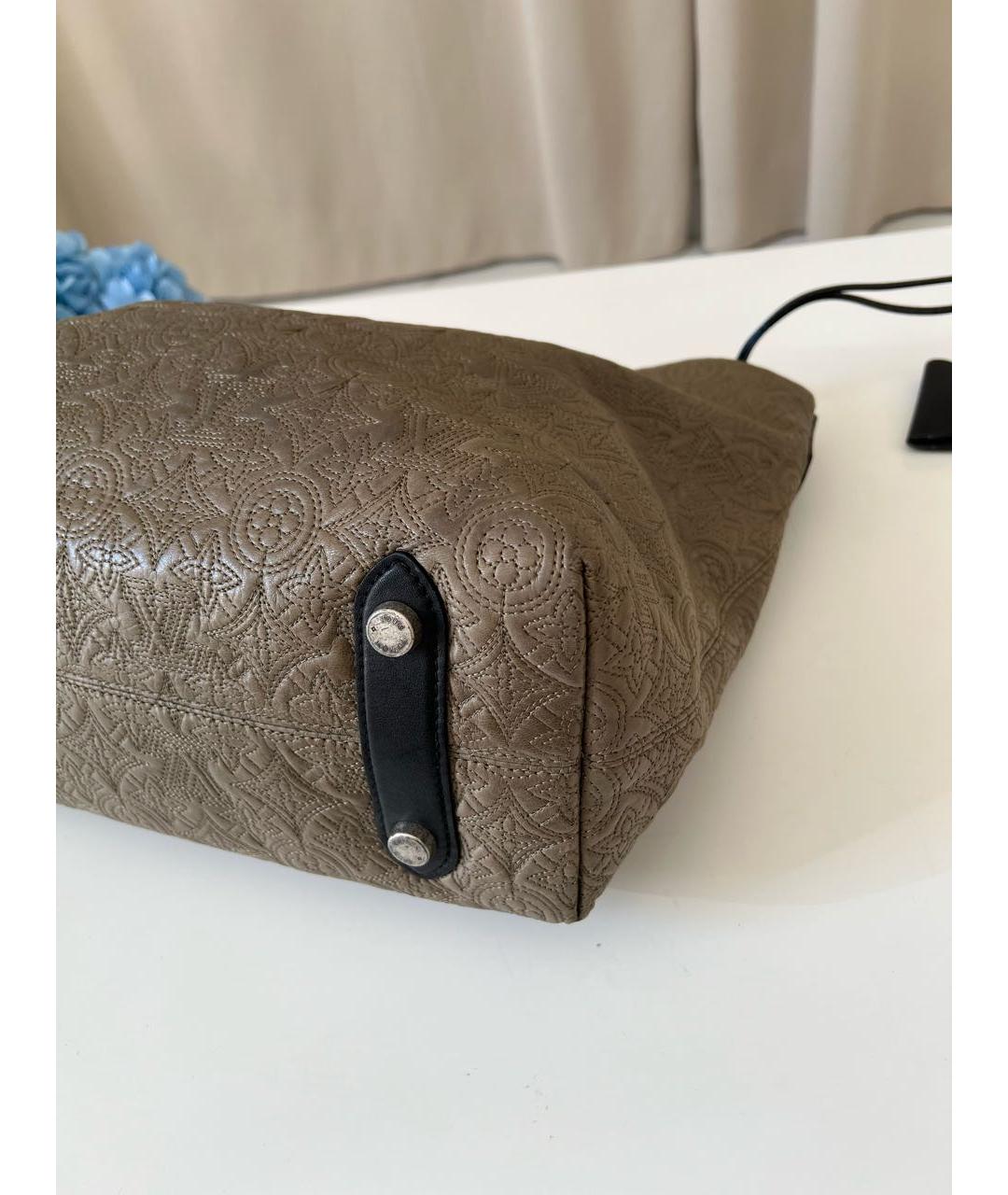 LOUIS VUITTON Бежевая деним сумка через плечо, фото 7