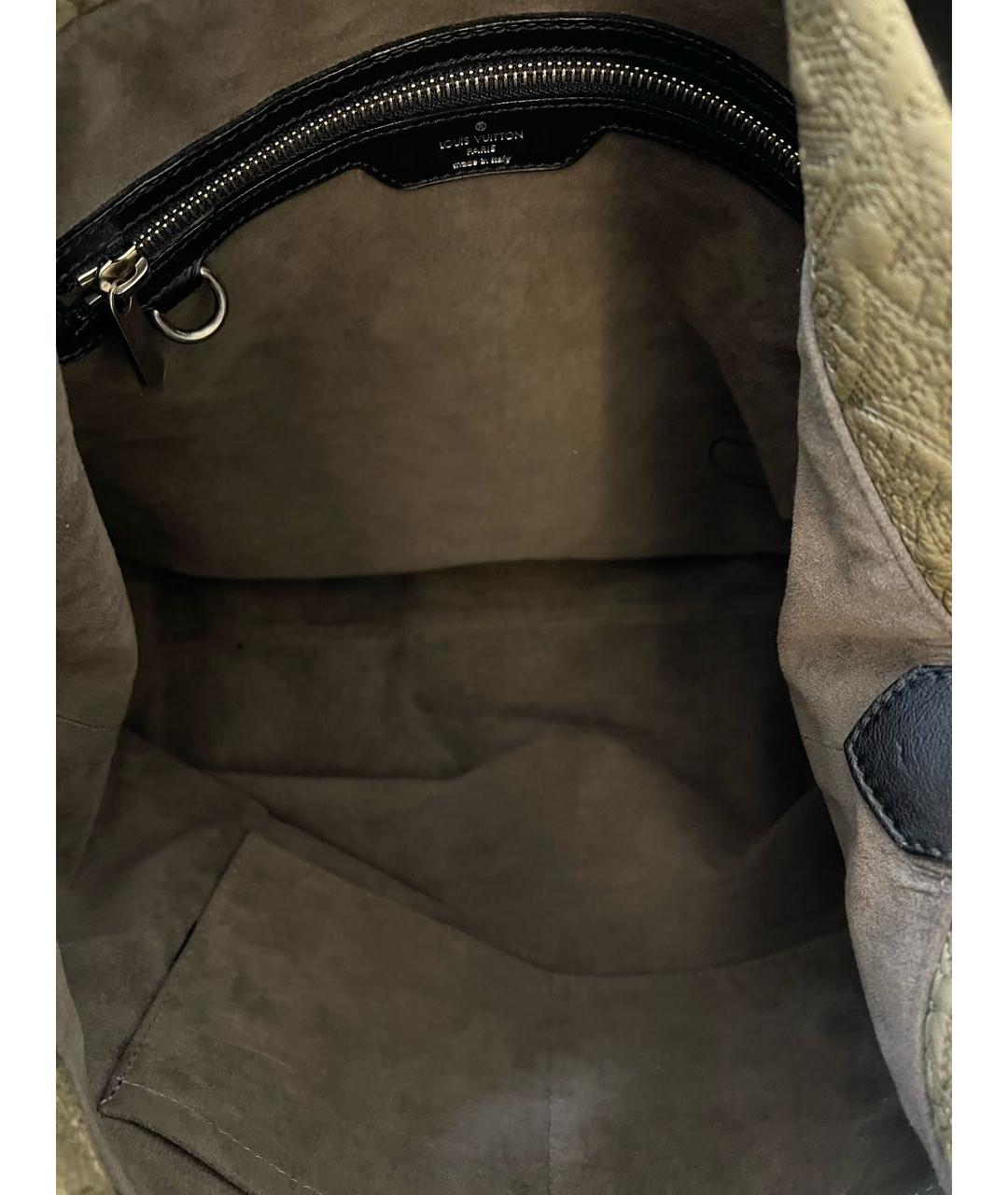 LOUIS VUITTON Бежевая деним сумка через плечо, фото 8