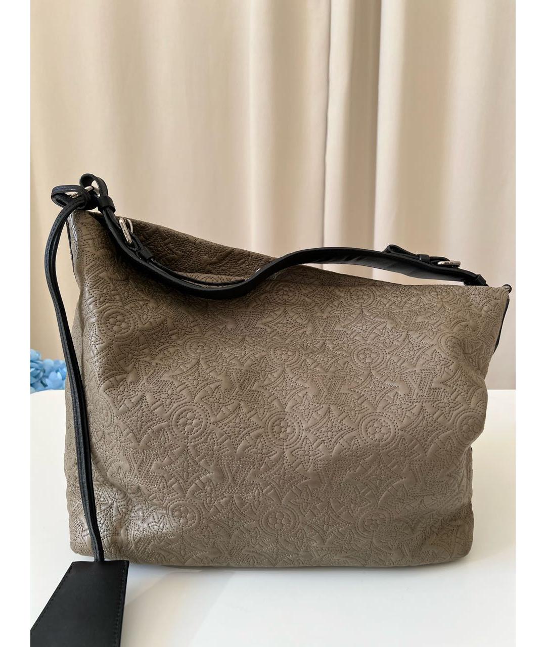 LOUIS VUITTON Бежевая деним сумка через плечо, фото 9