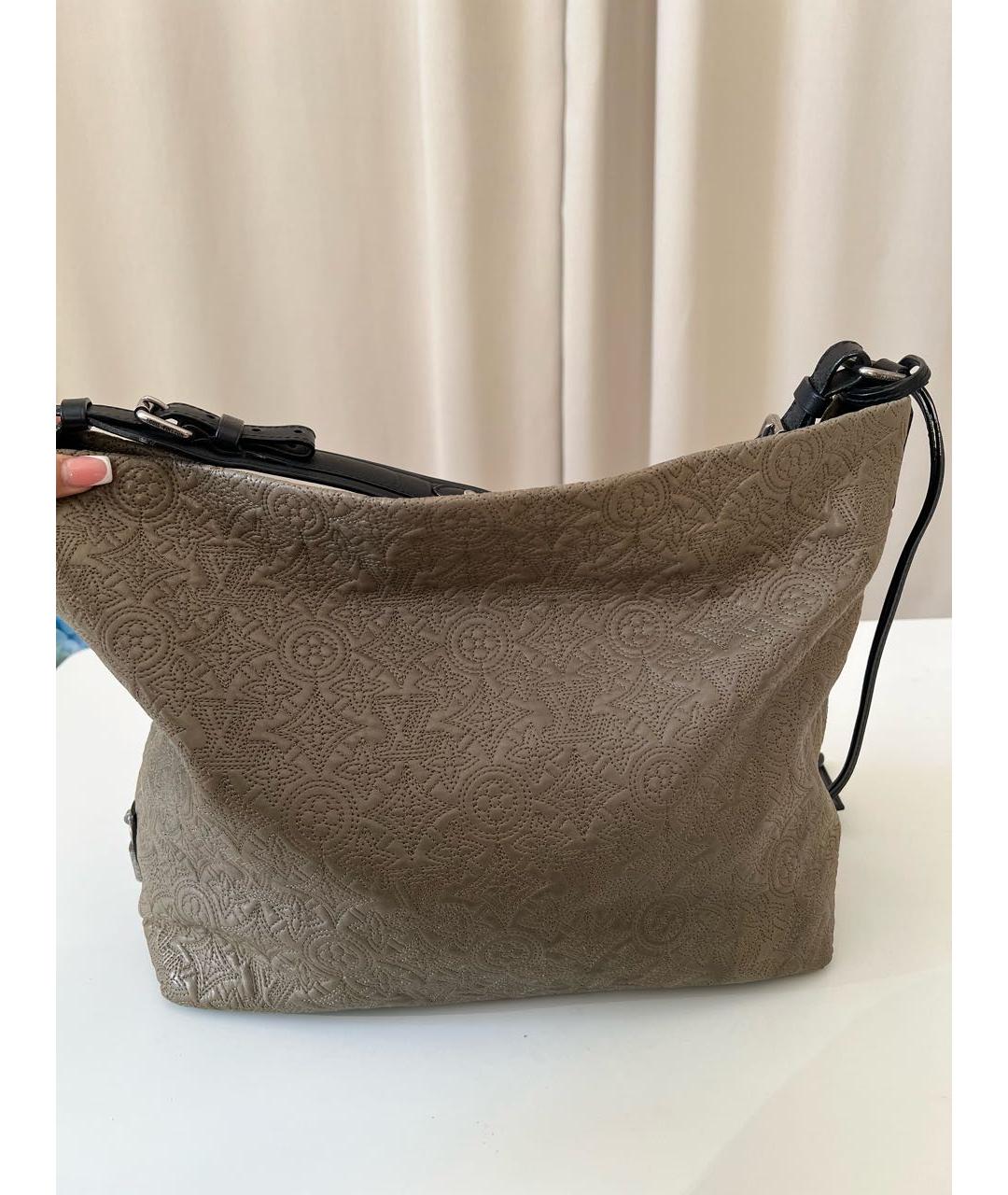 LOUIS VUITTON Бежевая деним сумка через плечо, фото 3