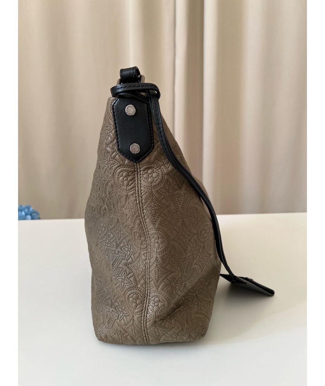 LOUIS VUITTON Бежевая деним сумка через плечо, фото 2