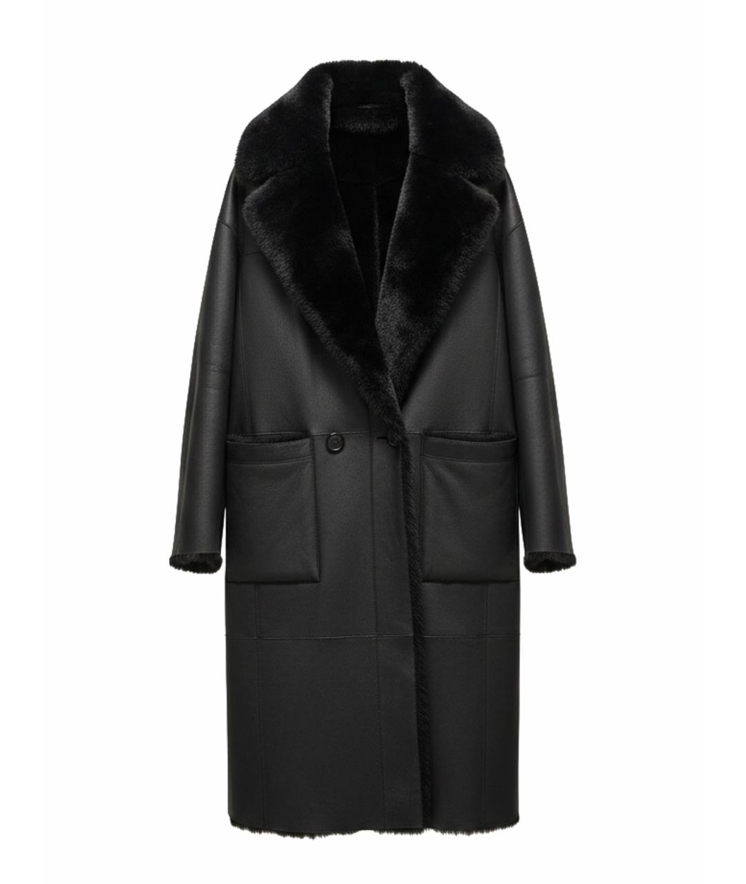 BLANCHA Черная дубленка, фото 1