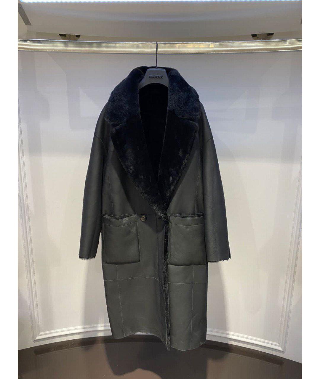 BLANCHA Черная дубленка, фото 3