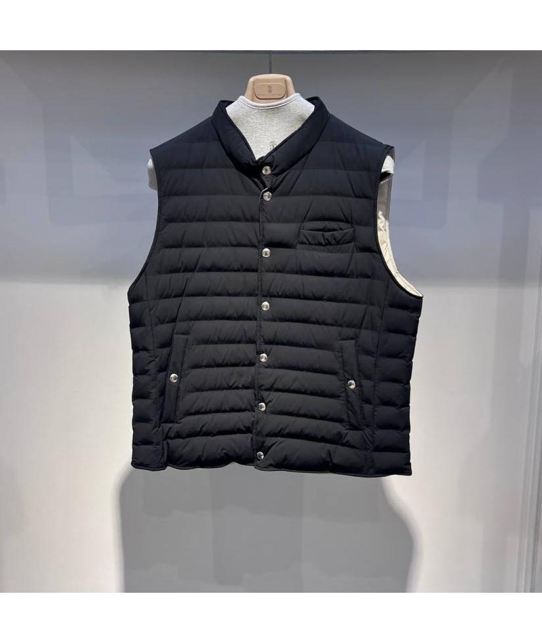 BRUNELLO CUCINELLI Черный полиамидовый жилет, фото 4