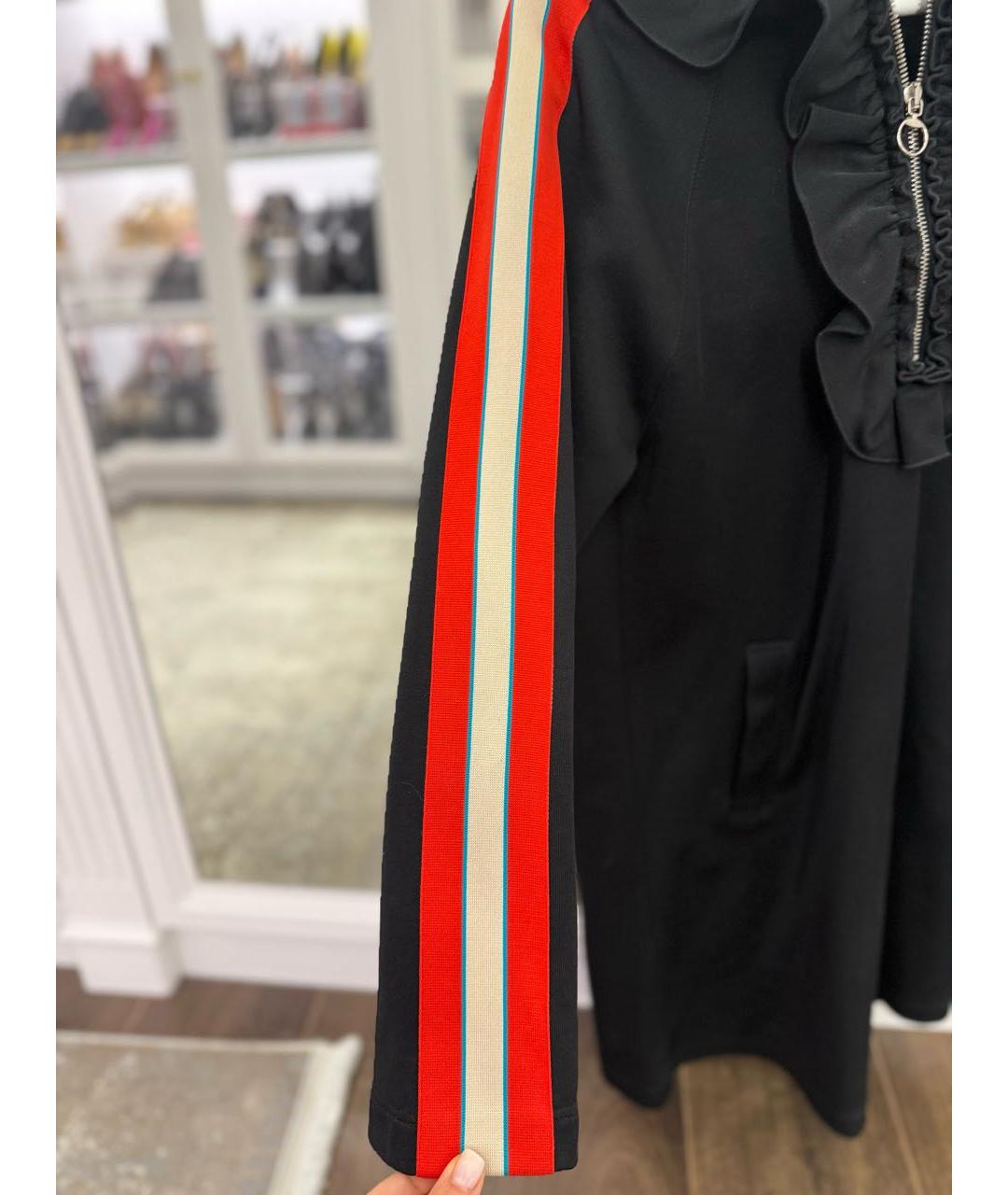 GUCCI Черное полиэстеровое повседневное платье, фото 6