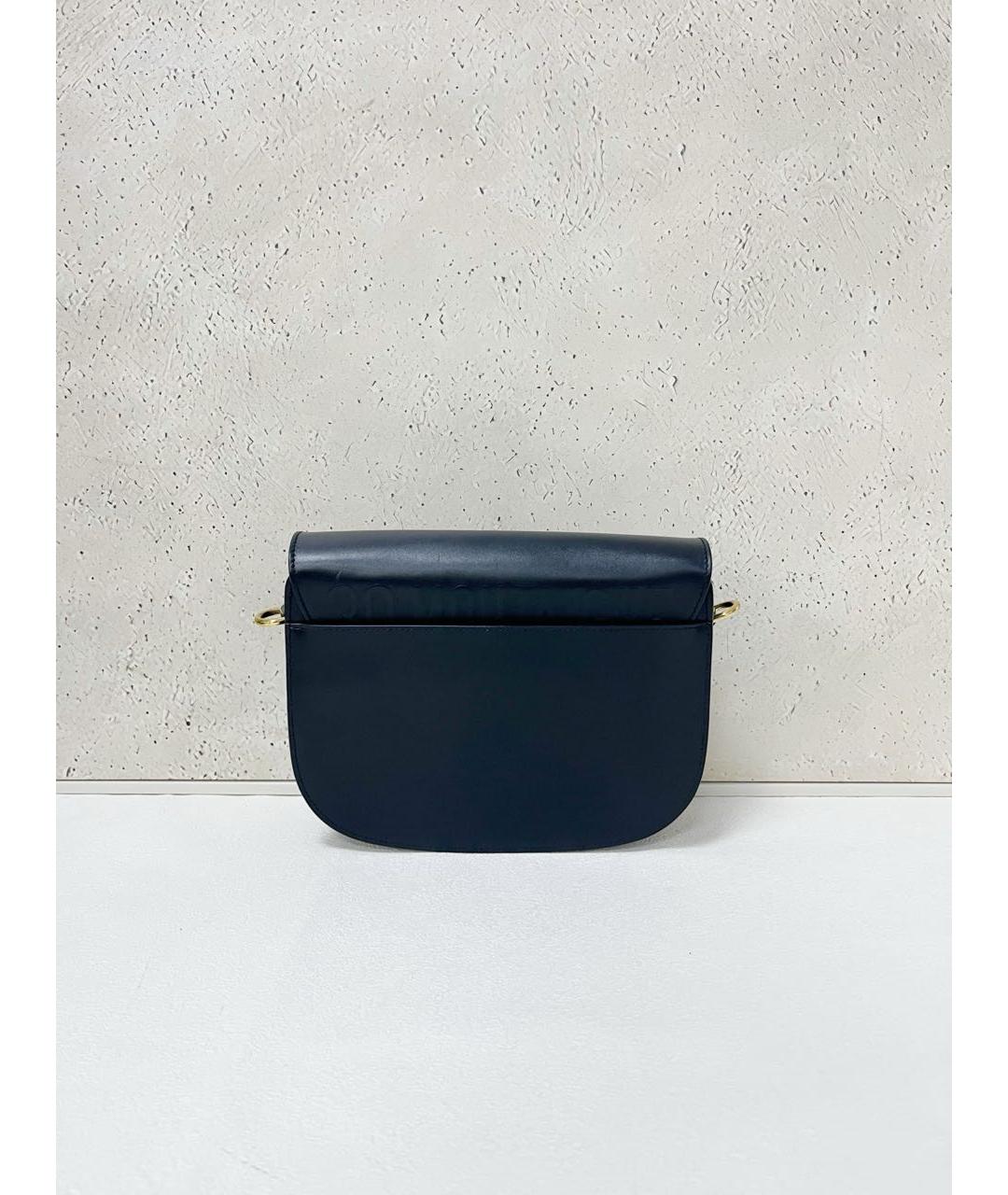 CHRISTIAN DIOR Черная кожаная сумка через плечо, фото 3