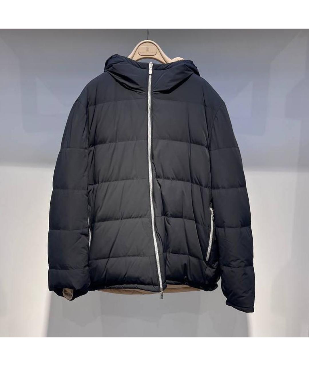 BRUNELLO CUCINELLI Черная полиамидовая куртка, фото 4