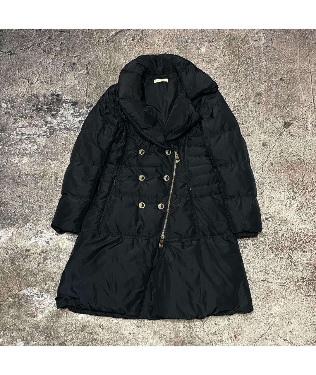 VERSACE COLLECTION Черный полиамидовый пуховик, фото 8