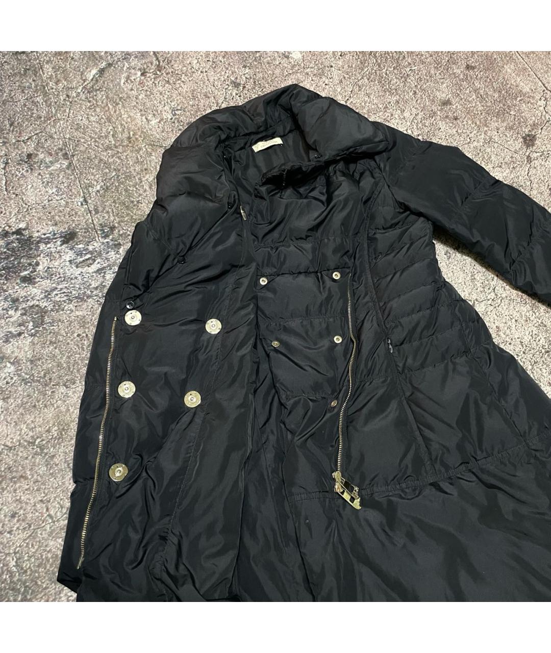 VERSACE COLLECTION Черный полиамидовый пуховик, фото 4