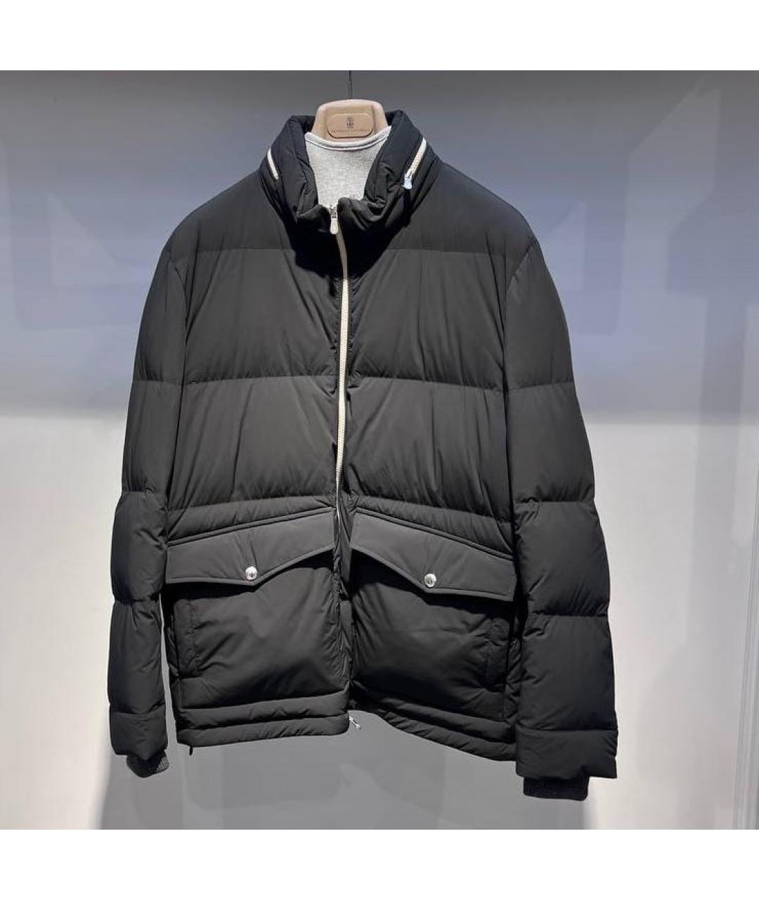 BRUNELLO CUCINELLI Черная полиамидовая куртка, фото 4