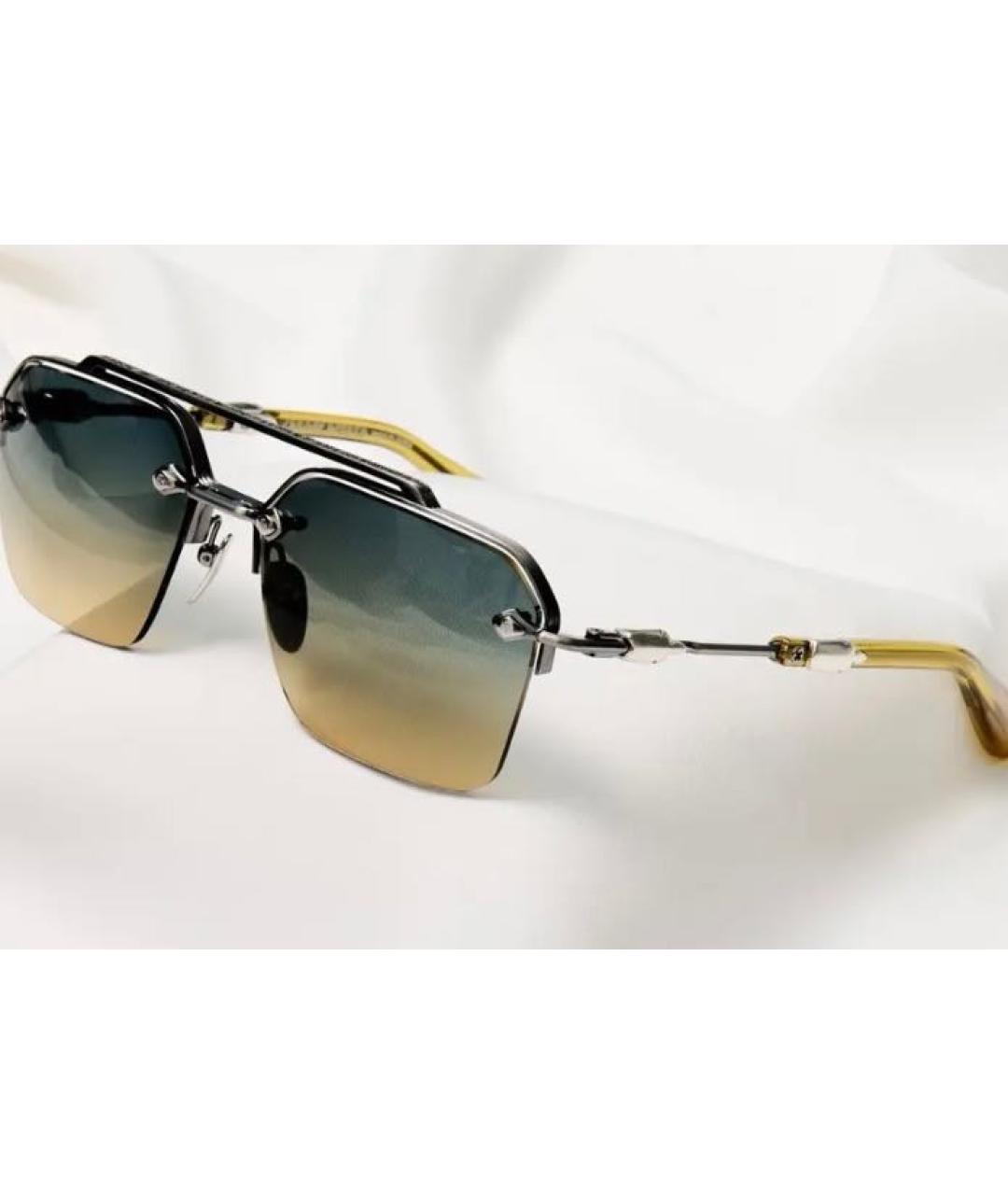 CHROME HEARTS Серебряные металлические солнцезащитные очки, фото 3