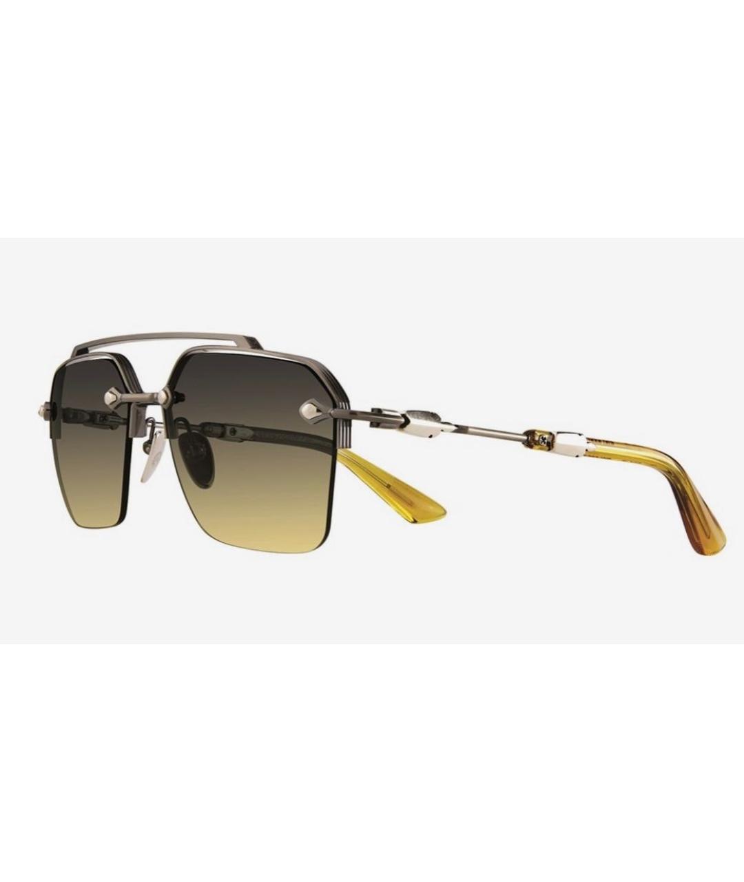 CHROME HEARTS Серебряные металлические солнцезащитные очки, фото 4