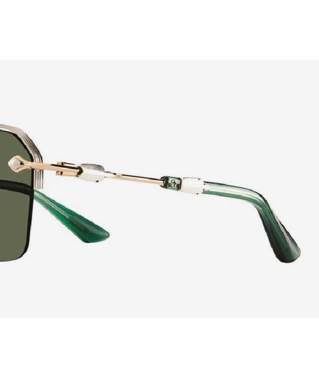 CHROME HEARTS Золотые металлические солнцезащитные очки, фото 2