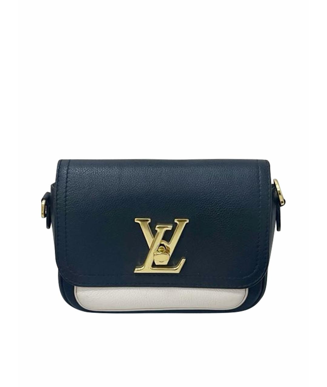 LOUIS VUITTON Черная кожаная сумка через плечо, фото 1